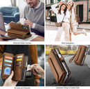 Galaxy Z Fold 7 wallet case with RFID blocking and shoulder strap