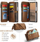 Galaxy Z Fold 7 wallet case with RFID blocking and shoulder strap