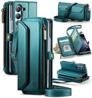 Galaxy Z Fold 7 wallet case with RFID blocking and shoulder strap