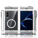 Galaxy Z Fold 8 Clear MagSafe Hinge Case, Shockproof Cover