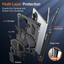 Galaxy Z Fold 8 Heavy-Duty Armor Kickstand Case – Black