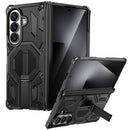 Galaxy Z Fold 8 Heavy-Duty Armor Kickstand Case – Black