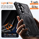 Galaxy Z Fold 8 Heavy-Duty Armor Kickstand Case – Black
