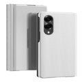 Galaxy Z Fold 8 Leather Flip Case with Kickstand — Full-Body Mirror Cover