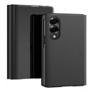 Galaxy Z Fold 8 Leather Flip Case with Kickstand — Full-Body Mirror Cover