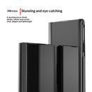Galaxy Z Fold 8 Leather Flip Case with Kickstand — Full-Body Mirror Cover