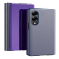 Galaxy Z Fold 8 Leather Flip Case with Kickstand — Full-Body Mirror Cover