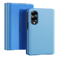 Galaxy Z Fold 8 Leather Flip Case with Kickstand — Full-Body Mirror Cover