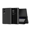 Galaxy Z Fold 8 Leather Flip Case with Kickstand — Full-Body Mirror Cover
