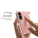 Galaxy Z Fold 8 Leather Flip Case with Kickstand — Full-Body Mirror Cover