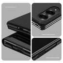 Galaxy Z Fold 8 Leather Flip Case with Kickstand — Full-Body Mirror Cover