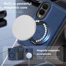 Galaxy Z Fold 8 Magnetic Leather Case, Ring Stand MagSafe Cover