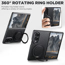 Galaxy Z Fold 8 Rugged Hinge-Guard Case with Reinforced Bumper & Kickstand – Black