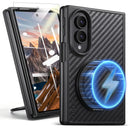 Galaxy Z Fold 8 Rugged Hinge-Guard Case with Reinforced Bumper & Kickstand – Black