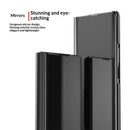 Galaxy Z Fold 8 Ultra Leather Flip Case with Kickstand — Full-Body Mirror Cover