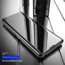 Galaxy Z Fold 8 Ultra Leather Flip Case with Kickstand — Full-Body Mirror Cover