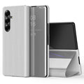 Galaxy Z Fold 8 Ultra Leather Flip Case with Kickstand — Full-Body Mirror Cover