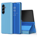 Galaxy Z Fold 8 Ultra Leather Flip Case with Kickstand — Full-Body Mirror Cover