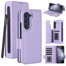 Galaxy Z Fold 8 Ultra Leather Wallet Case with Stand, Card Slots and S Pen Holder