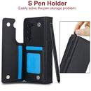 Galaxy Z Fold 8 Ultra Leather Wallet Case with Stand, Card Slots and S Pen Holder