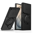 Galaxy Z Fold 8 Ultra Magnetic Ring Kickstand Case with Slide Camera Cover