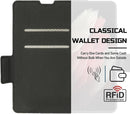 Galaxy Z Fold 8 Wide Wallet Case with Card Slots, RFID Blocking, Magnetic Ring & Hinge Protection – Black