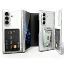 Galaxy Z TriFold Card Slot Case Clear Stand PC Cover