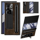 Galaxy Z TriFold Retro Leather Case Stylus Glass Set