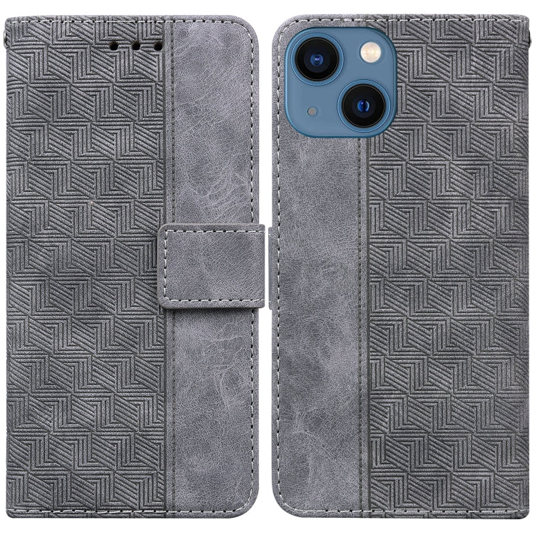 Geometric Embossed Leather Phone Case, For iPhone 16, For iPhone 15 Pro Max