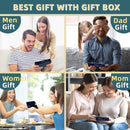Gifts for Men, Dad Gifts from Daughter Son, Ash Wood Phone Docking Station Nightstand Organizer,