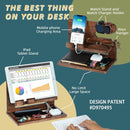 Gifts for Men, Dad Gifts from Daughter Son, Ash Wood Phone Docking Station Nightstand Organizer,