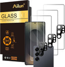 Glass Screen Protector for Galaxy S25 Ultra [6.9 Inch] 3Pack + 3Pack Camera Lens Tempered Glass