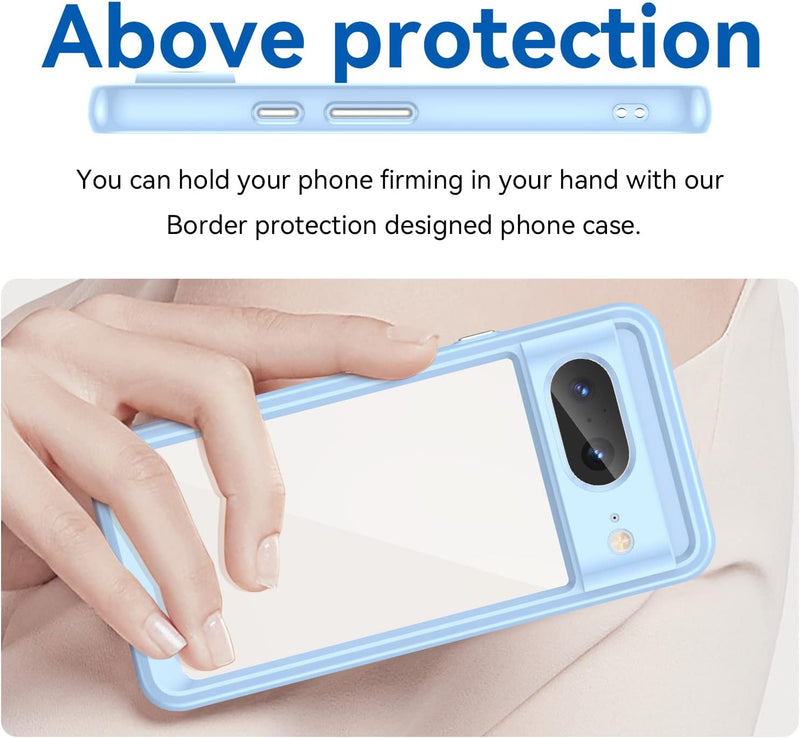 Google 8 Case HD Screen Protector Soft Bumper Crystal PC Hard Back Shockproof Cover Cases - Gorilla Cases