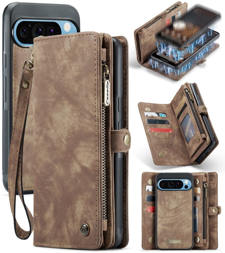 Google Pixel 10 Pro XL Detachable Multifunctional Leather Phone Case