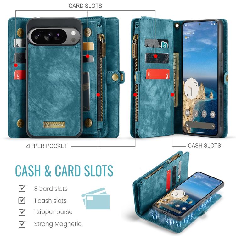 Google Pixel 10 Pro XL Detachable Multifunctional Leather Phone Case