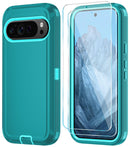 Google Pixel 10 Pro XL Heavy Duty 3‑Layer Case with HD Screen Protector