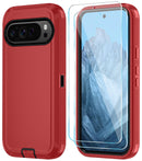 Google Pixel 10 Pro XL Heavy Duty 3‑Layer Case with HD Screen Protector