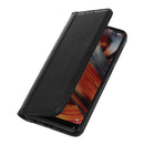 Google Pixel 11 Pro Litchi Leather Wallet Stand Case (Black)