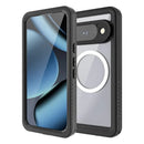 Google Pixel 11 Pro Waterproof Case — IPX8 Clear Magnetic Full-Body Cover (Black)