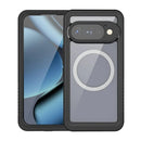 Google Pixel 11 Pro Waterproof Case — IPX8 Clear Magnetic Full-Body Cover (Black)
