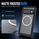 Google Pixel 11 Pro Waterproof Case — IPX8 Clear Magnetic Full-Body Cover (Black)