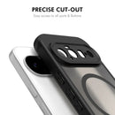 Google Pixel 11 Pro XL Magnetic Case with Tempered Glass — Matte Ultrasonic Unlock (Black)
