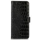 Google Pixel 11 Pro XL RFID Wallet Case - Crocodile Texture Leather