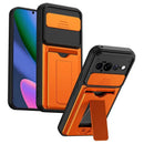 Google Pixel 11 Pro XL Slide Camera Cover Kickstand Case with Card Holder