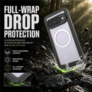 Google Pixel 11 Pro XL Waterproof Case — IPX8 Clear Magnetic Full-Body Cover (Black)