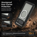 Google Pixel 11 Waterproof Case — IPX8 Clear Magnetic Full-Body Cover (Black)