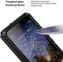 Google Pixel 3A XL Case Pixel 3A XL Case Heavy Duty Gorilla Glass Metal Cover