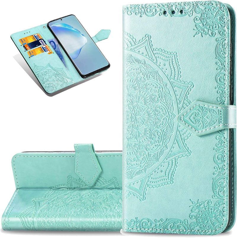 Google Pixel 5 Case PU Leather Phone Case Mandala - Gorilla Cases