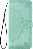 Google Pixel 5 Case PU Leather Phone Case Mandala