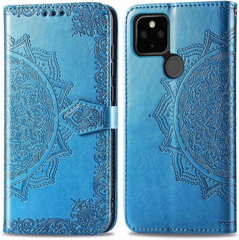 Google Pixel 5 Case PU Leather Phone Case Mandala - Gorilla Cases